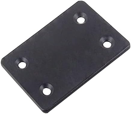 Placas de conserto retas e retas de metal de 10pcs de 2,4 x 1,5 polegadas, 1,5 mm de espessura de aço inoxidável de metal