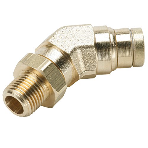 Parker 179pmt-8-4 Brass Push-to-Connect D.O.T. Acessório, tubo para tubo, latão, push-to-conene e nptf 45 graus giratório,