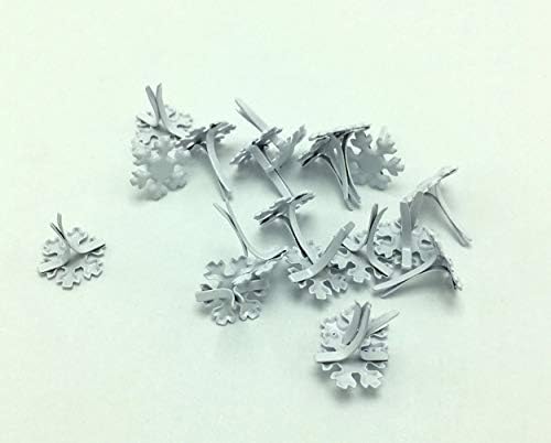 Aboofan 100pcs Snowflake brads pinos divididos papel prendedores de arte Diy Art Craft, scrapbooking brads, pinos de artesanato