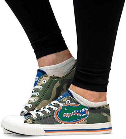 Florida Gators NCAA Womens Camo Low Top Canvas Shoes - 10