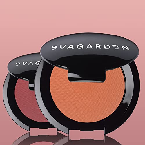 Evagarden Luxury Blush - Textura facilmente misturável - aprimora seu acabamento de maquiagem - o efeito de foco suave reduz