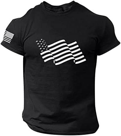 Miashui Camisetas de concerto para homens Independência da independência Papaco de esportes de lazer de primavera/verão para homens para homens para homens