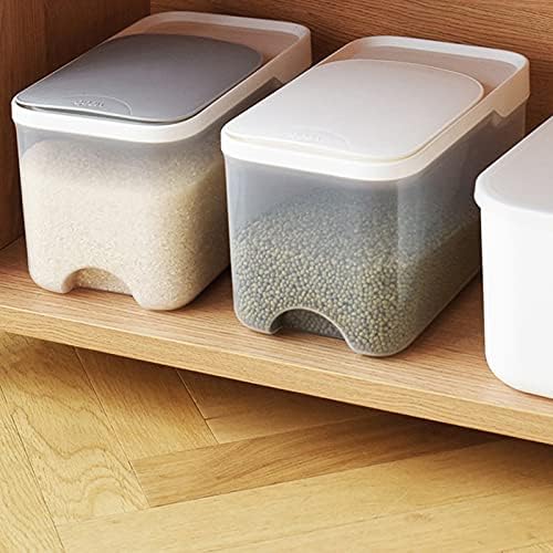 Lkyboa Plástico Rice Bucket Grãe Caixa de armazenamento de alimentos Contêiner de armazenamento de alimentos com flip tampa à