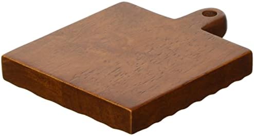 Swanson Corporation TH-189SS Placa de madeira, quadrado, mini, marrom claro, comprimento 5,1 x largura 3,9 x altura 0,6 polegadas,