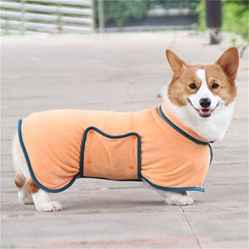 Gsportfis Bathrobe para cães Microfiber Super absorvente Caso de secagem Casaco quente quente