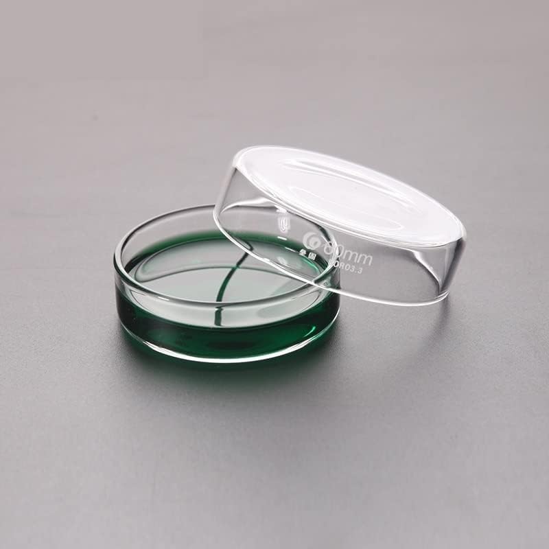 10 PCs/pacote de 60 mm de altura Borossilicate Vidro Petri Afcessable para suprimentos de laboratório de pratos de cultura