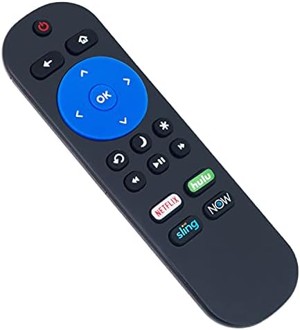 Replacement Remote Applicable for Element Roku TV E4AA50R-C E4SC4018RKU E2SW6518RKU E4SW5518RKU E4SW5017RKU E4FAA43R-C E1AA32R-G