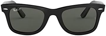 RAY-BAN RB2140 ORIGINAL WAYFARER Óculos de sol, polarizados pretos/verdes, 50 mm