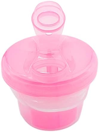 Fórmula de fórmula em pó de Kuyyfds Dispensador de bebê Viagem de leite infantil em pó portátil Caixa de leite portátil Caixa de pó não derramado leite pó copo Caixa de alimentação rosa rosa leite em pó de leite copo de leite em pó, leite.