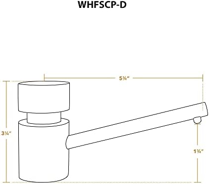 Coleção Whitehaus WHFSCP-D-C UTILIDADE SOAP/LOÇÃO DISPENSOR, POLID CROMO