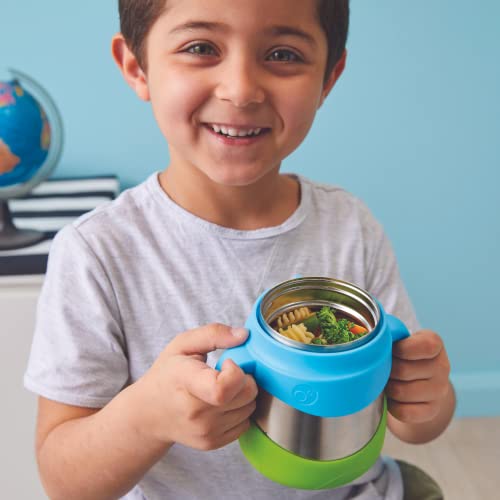 B. Caixa de alimentos isolados jarra, recipiente de alimentos em aço inoxidável de parede dupla isolada com colher para crianças, mantém