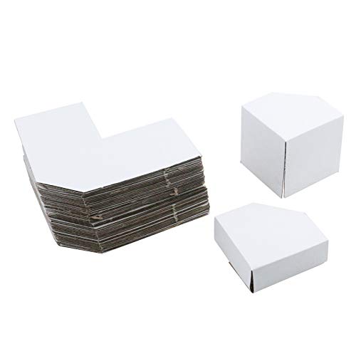 TuLead Cardboard Protetores de canto Protector Ajustável Protecor Fit por 10-50mm, branco, pacote de 40 para quadro, envio, embalagem,