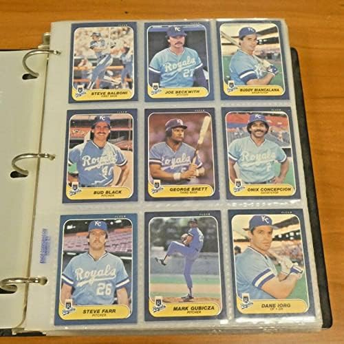 1986 Fleer Baseball Completo Conjunto em Páginas de Firme - Baseball Complete Conjuntos