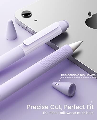 Moko Silicone Lápis Manga para Apple Pencil 1ª Geração, Apple Lápis Apple Lápis Tampa de silicone Anti-Slip Grip iPad