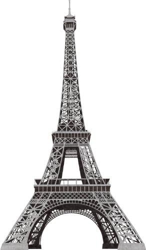 Colegas de quarto RMK1576GM Paris Eiffel Torre Peel e Stick Wall Decals 55,75 polegadas x 32,5 polegadas
