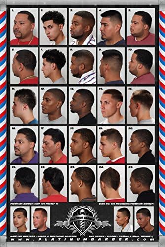 Cartaz para homens de cabelo de salão de beleza de barbearia para homens nº 1