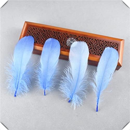 Zamihalaa quente 20-100pcs/lote natural tingido de penas de ganso dourado de ganso de 13 a 18 cm de que plumas de decoração