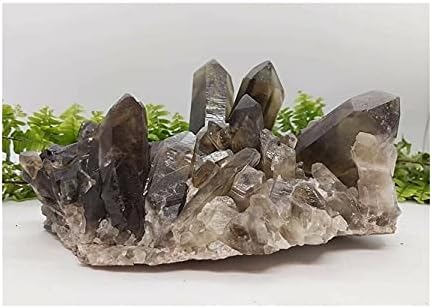 Doupe Healing Stone 2000g-2500g Natural Smokey Quartz Crystal Cluster, Cura Energética Pedra