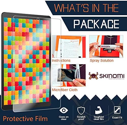 Protetor de tela Skinomi Compatível com Samsung Galaxy Tab A 10.1 Clear Techskin TPU Anti-Bubble HD Film