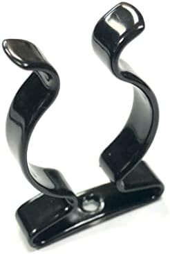 40 x Terry Tool Clips preto Plástico com revestimento de mola garras de aço dia. 32 mm