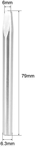 UXCELL 79mm de solda sem chumbo Soldra ponta de ferro Substituição de 6 mm Largura Equipamento de solda de ponta para solda