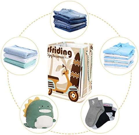 Lavanderia cesto de férias surfring de lavanderia colapsível cestas de lavanderias de roupas de roupas de roupas para o