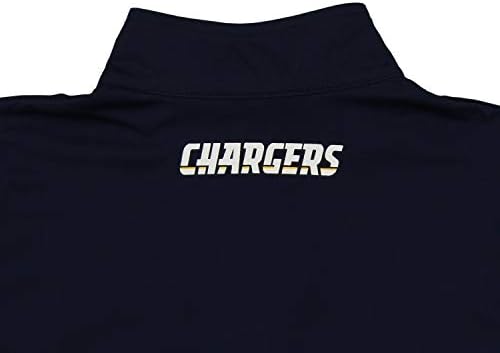 Excesso de meninos para jovens da NFL Outerstuff 1/4 Pullover de manga comprida, Los Angeles Chargers Large