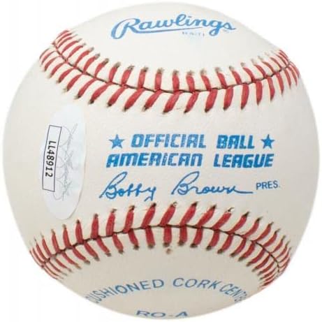 Buck Leonard contratou o beisebol oficial da Liga Americana com Case JSA LL48912 - Bolalls autografados