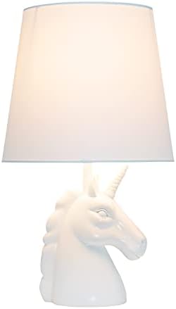 Designs simples LT1078 Urding Sparkling Glitter Unicorn Table Lamp, iridescente