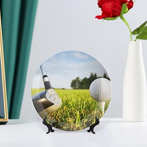 Placa decorativa de placa decorativa esportiva de golfe Placa de chinina de osso com exibição para decoração de casamento de festa