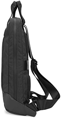 Moleskine masculino, armazenamento de PC de 15 polegadas, mochila comercial, preto
