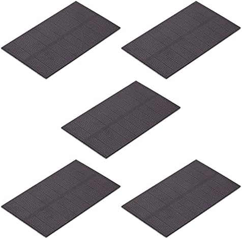 Heyiarbeit 5 PCs 5V 0,125W Mini Polisilicon Epoxy Diy Solar Painel Módulo 45mm x 25mm/1,77 x 0,98 para carregador de células