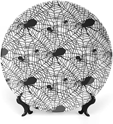 Aranha -aranha aranhas assustadoras ossos personalizados China personalizada placas decorativas de cerâmica em casa placa redonda