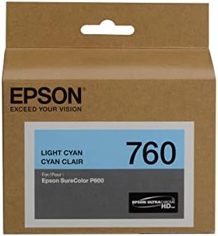 Epson T760 Ultrachrome HD TINK STAP para a impressora SureColor P600 - HD Black, HD Cyan, HD Magenta, HD Yellow, HD Light Cyan, Museo Silver Rag Sampler