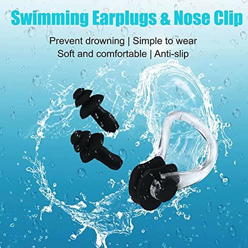 2 Pacote de nadar infantil para meninos meninas, tampa de natação de silicone durável com bolsos de orelha 3D para 3-15