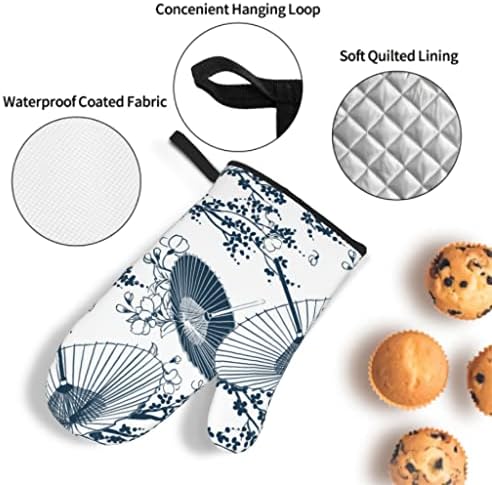 BHVXW Umbrella forn Mitts e Pot Tothers - 4pcs Presente de cozimento para luvas de forno mamãe e almofadas quentes