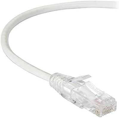 Serviços de rede de caixa preta - Slim -Net Cat6 Patch Cable White 7ft
