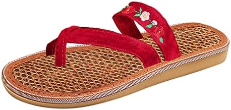 Gufesf feminino feminino feminino flop de sandália, sandálias de cor sólida para mulheres abertas sandálias de verão sandálias