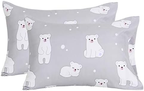 Prophases de travesseiros polares de urso polar mais importantes, travesseiros de microfibra escovados que rainha tamanho 20x30, urso cinza