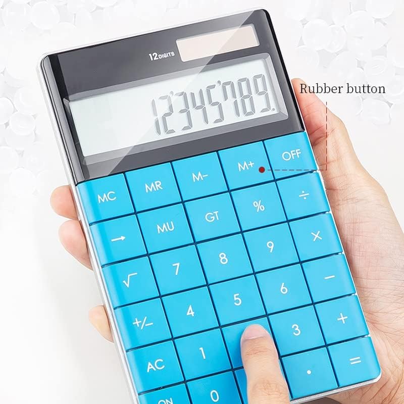 Calculadora de desktop de quul 12 Digits Programador de 12 dígitos Estilo de moda de moda dupla calculadoras de escritórios escolares