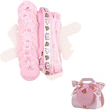 12Pack Baby Shower Party Favor Boxes para menino ou menina, caixa de embalagem de presente com alça, decoração de babador