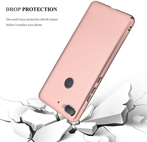 CATORABO CASA COMPATÍVEL COM HTC Desire 12 Plus em Metal Rosé Gold - Chegada à prova de choque e riscos de plástico resistente