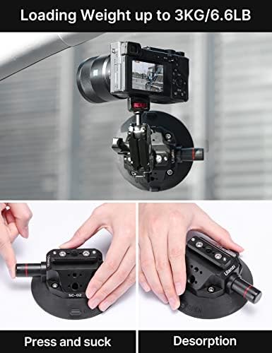 Montagem de xícara de câmeras para a GoPro-ULANZI SC-02 4,5 pol.