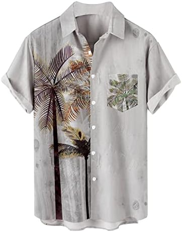 Camisas masculinas de verão Casual Men férias de verão de verão Trendência da moda de praia Lazer 3D Dispositivos digitais homens