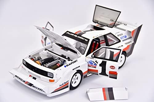 Veículos modelo de escala Apliqe para esporte Quattro S1 Liga de simulação Coleção de carros fundidos Modelo 1:18 VEÍCULOS MODELOS