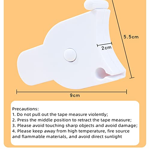 Medida de fita corporal, design retrátil automático, ergonômico e portátil, medida de fita precisa para medição corporal