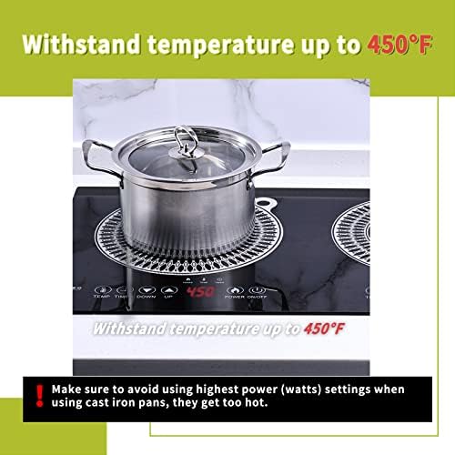 Cook's Aid 2 PCs Indução Cooktop Protetor Mat - Protetor de fogão de indução - Para fogão de indução, tapetes de silicone