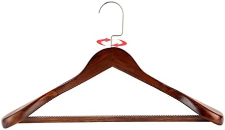 Knokr Standard Hangers, 4pcs cabides de madeira de madeira cabides de ombro largo para roupas O organizador de guarda