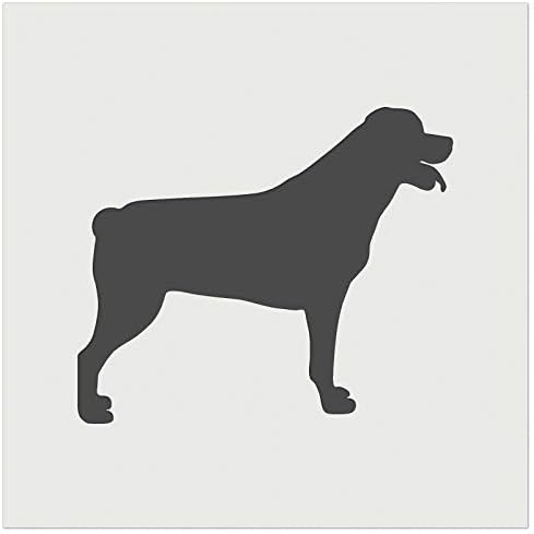 Rottweiler Dog Cookie de parede sólida Diy Craft Reutilable Stêncil - 3,5 polegadas