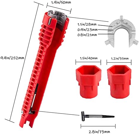 Ferramenta de instalador de torneira e pia HLMOPTITUTIMO, Ferramenta Multi Ferramenta Multi para encanadores e proprietários de